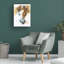 Art mural sur toile tendue - Benedicte Gele «Face to Face 61», décoration murale pour le salon, la chambre à coucher ou le bureau - 24 x 32