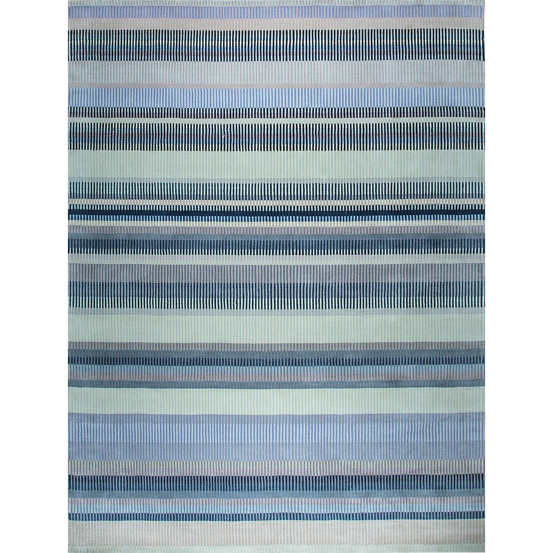 Tapis moderne en laine noué à la main Contemporary, Rectangulaire 8 pi x 10 pi