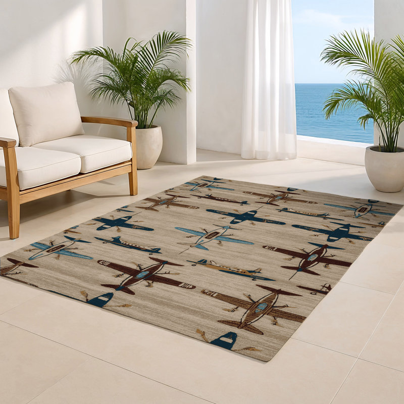 Tapis intérieur et extérieur gris Transport, Rectangulaire 8 pi x 10 pi