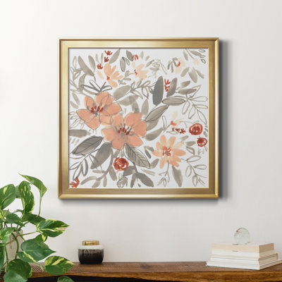 " Peach And Rust Blooms I "
