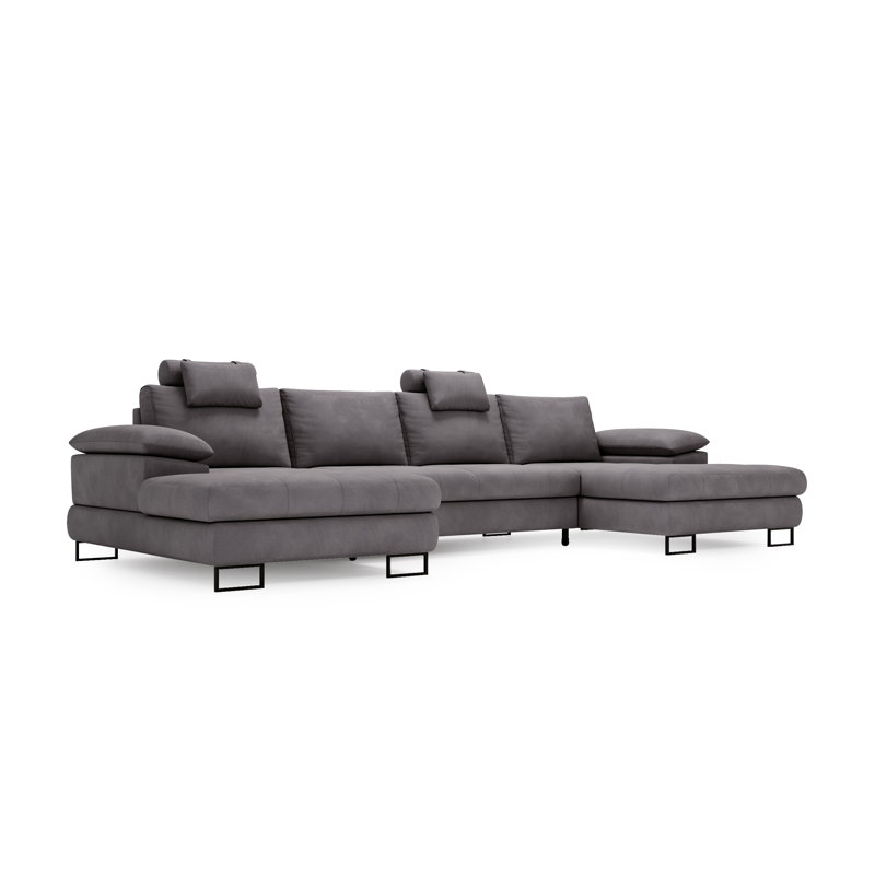Teketa 3 Seater Corner Sofa , Grey
