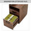Bureau d'ordinateur à domicile avec tiroirs