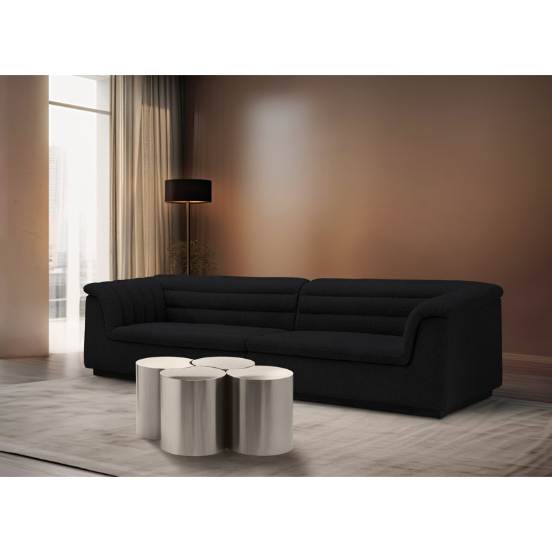 Ensemble de 4 tables de groupage Hylie, Argent