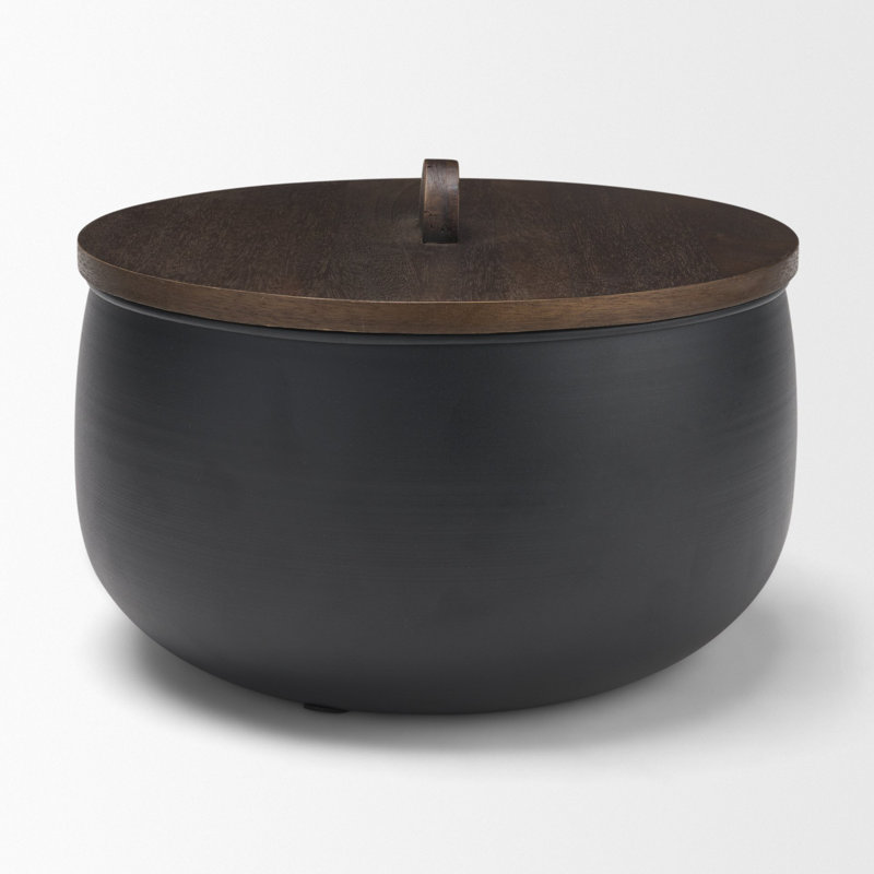 Handmade Metal Decorative Box, Black, Simple