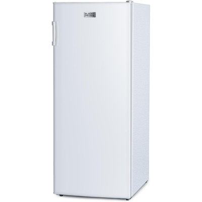 BLACK+DECKER 10 Cu. Ft. Upright Freezer, Stand Up Freezer with Mechanical Temperature Control, Freezer Upright with 3 Shelves and 4 Door Bins, Manual Defrost, R600a Refrigerant, BUF1000LW, White