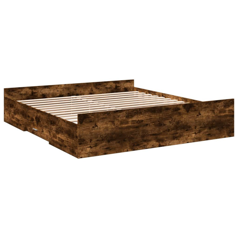 Peltz Bed, Single (3'), Smoked Oak