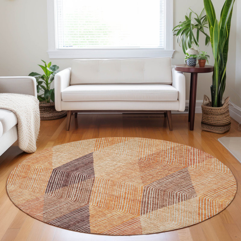 Tapis Aquaisha avec envers antidérapant, Rond 8 pi