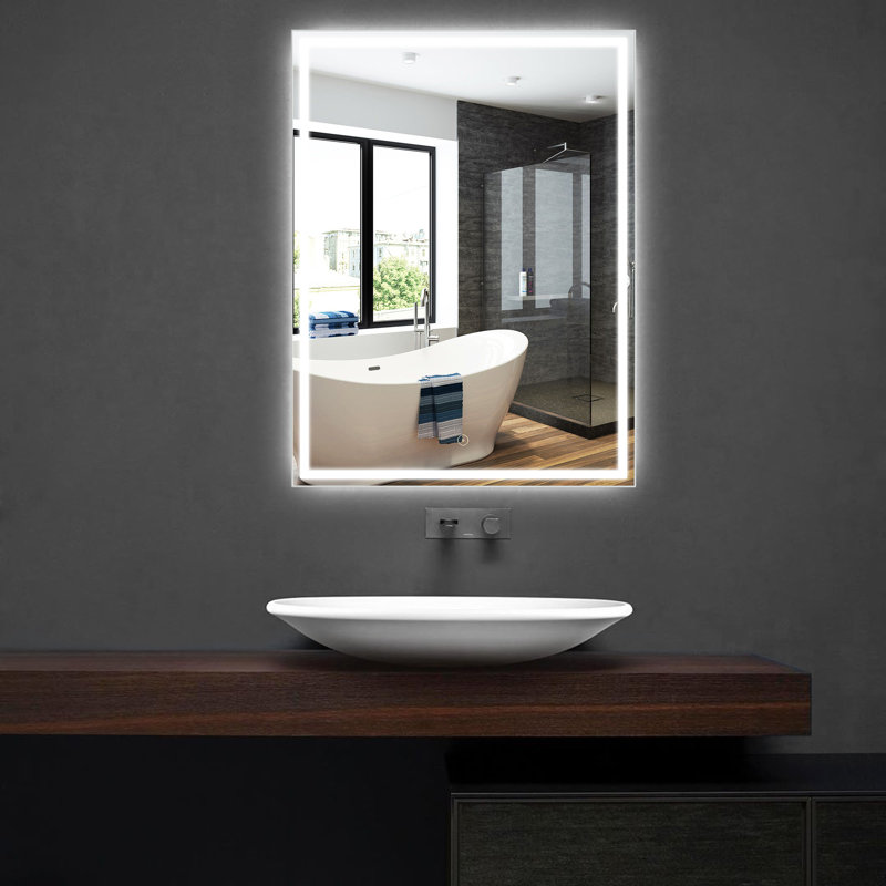 Miroir de salle de bain mural Attache, 32 po x 24 po