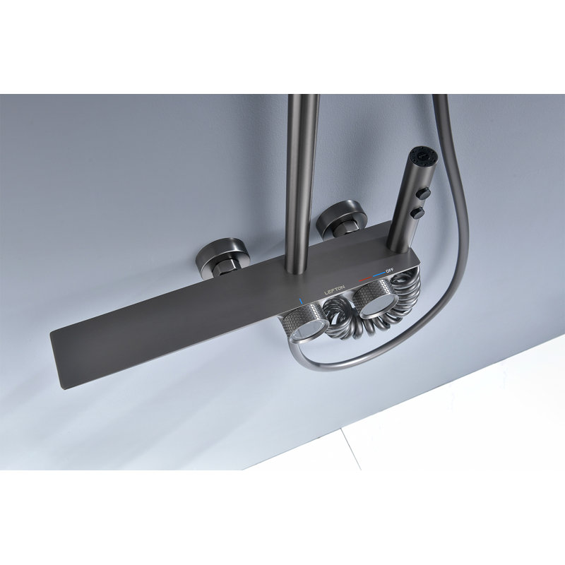 Système de douche thermostatique complet avec affichage de la température Lefton SST2201-2