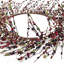 Faux couronne de fleurs - ensemble de 6 - rouge / blanc / bleu