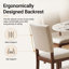 Ensemble de 4 chaises de salle à manger rembourrées de style transitionnel-658213860