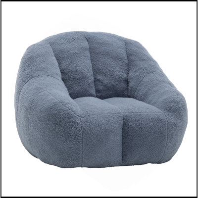 Fauteuil à billes avec rembourrage, canapé à billes avec rembourrage moelleux et moelleux, canapé moelleux et paresseux, fauteuils à billes confortables avec mousse à mémoire de forme pour dortoir, appartement, salon