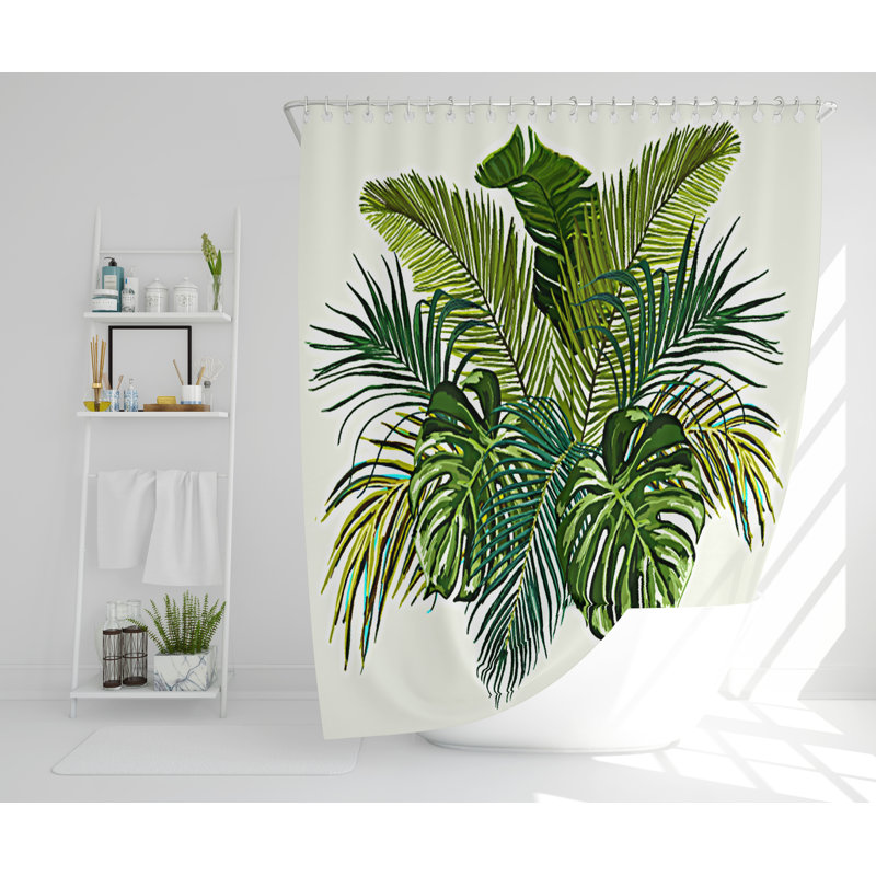 Nerys Polyester Shower Curtain, 168cm H x 168cm W