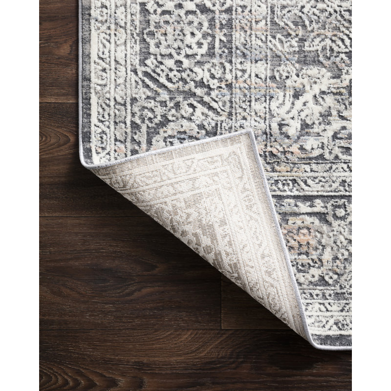Tapis oriental gris Cudahy, Tapis de couloir 2 pi 8 po x 10 pi