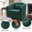 Fauteuil d'appoint pivotant rembourré