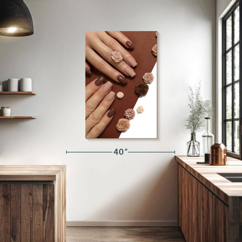 Shuttleworth Matte Brown Nails, 39" H x 26" W