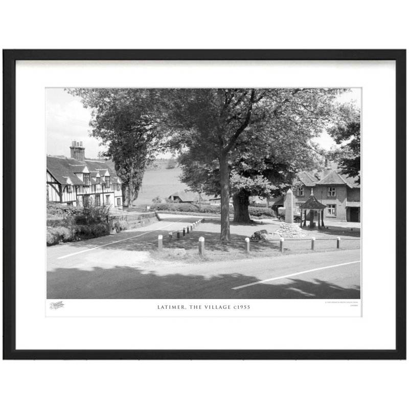 Latimer, The Village C1955 by Francis Frith - Single Picture Frame Print, 28cm H x 36cm W x 2.3cm D