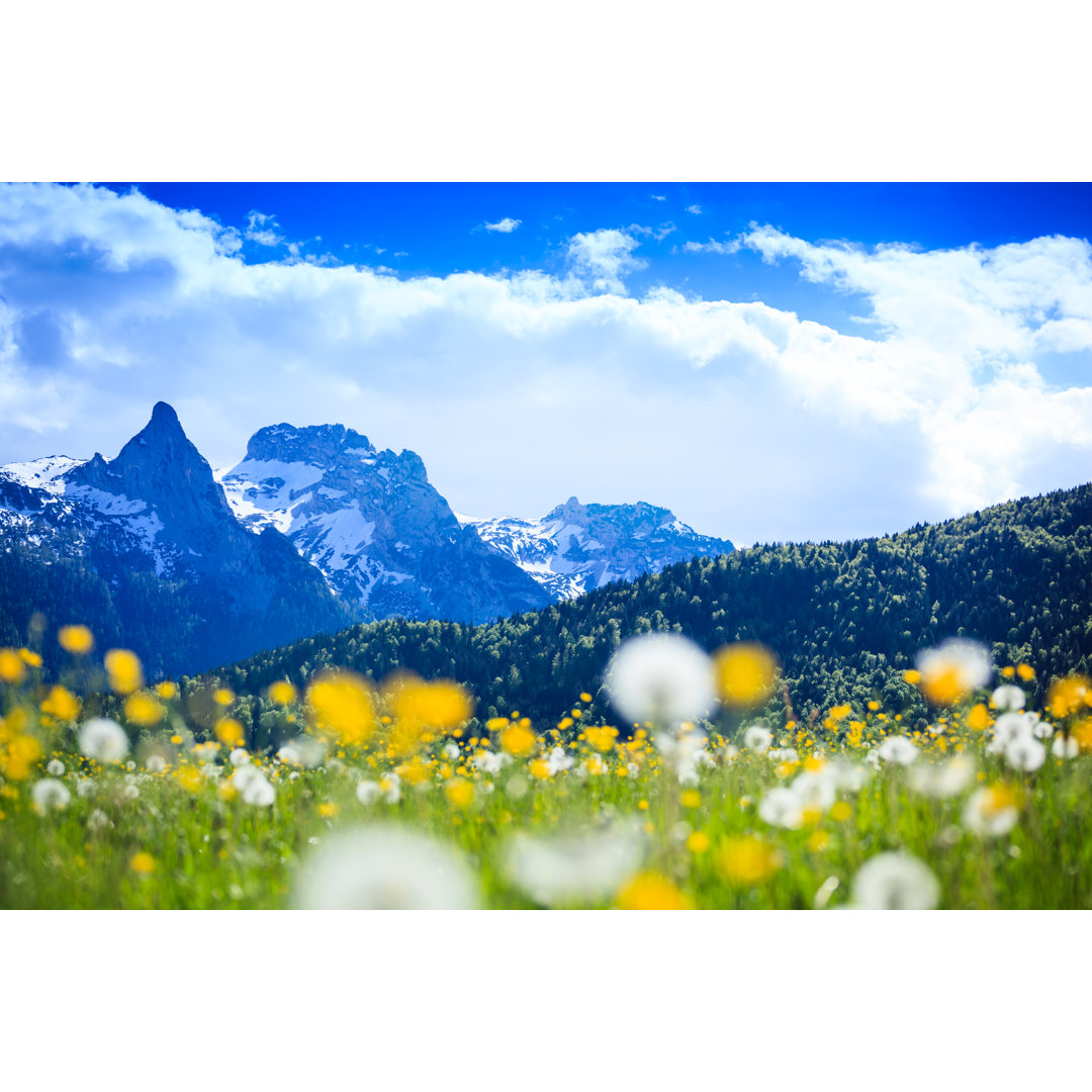 Alpenlandschaft von Konradlew - Leinwandbild