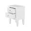 2 Drawers Bedside Table for Bedroom Furniture, Nightstand Cabinet Side Table, End Table