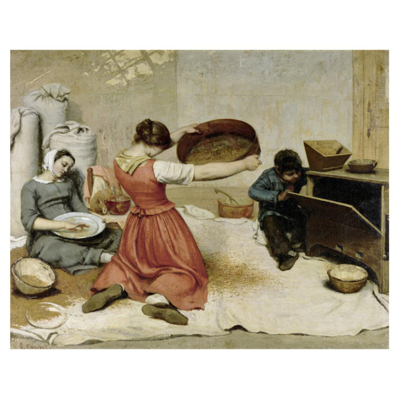 The Winnows, Gustave Courbet, estampe numérique, H 32 po x l 40 po
