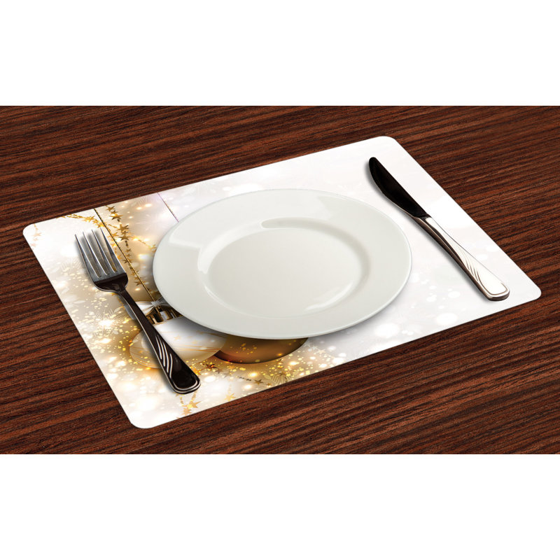 Ludowici Christmas New Years Ribbon Placemat