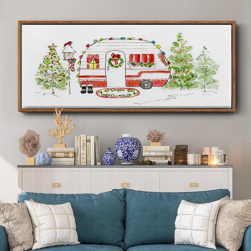 Holiday Camper I- Framed Canvas