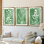 Green Botanical I - Toile tendue avec châssis sur mesure - 3 pièces-776545675-776545674