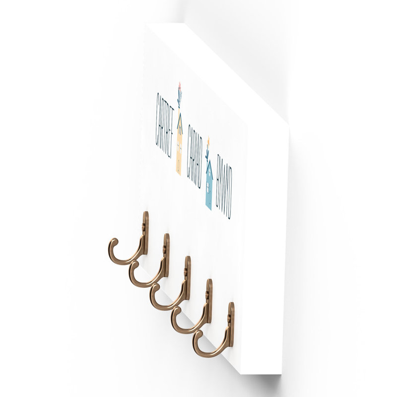 Hockman Wall 5 - Hook Wall Mounted Coat Rack