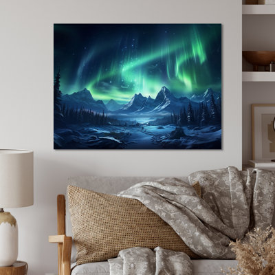 Northern Lights II - impression sans cadre sur métal