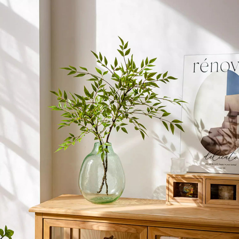 Tige de feuille verte Nandina, 3