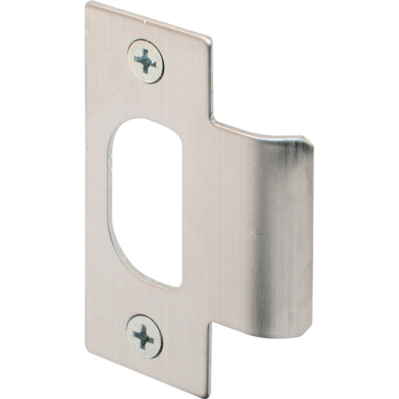 Plaque de butée de porte en T massif en laiton massif, espacement des trous de 2 1/8 po, finition classique en acier inoxydable (paquet simple)