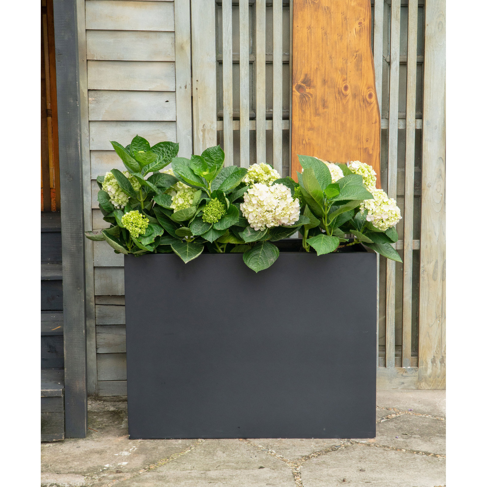 Connoisseur Planter Box, 30" H x 36" W x 12" D, Black