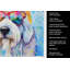 Old English Sheepdog Hippie Dawg Kitchen Towel