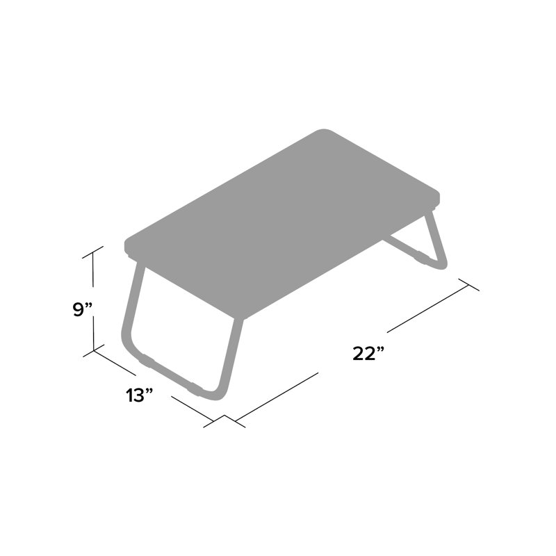 Plateau pour ordinateur portable Cleveland, Noir
