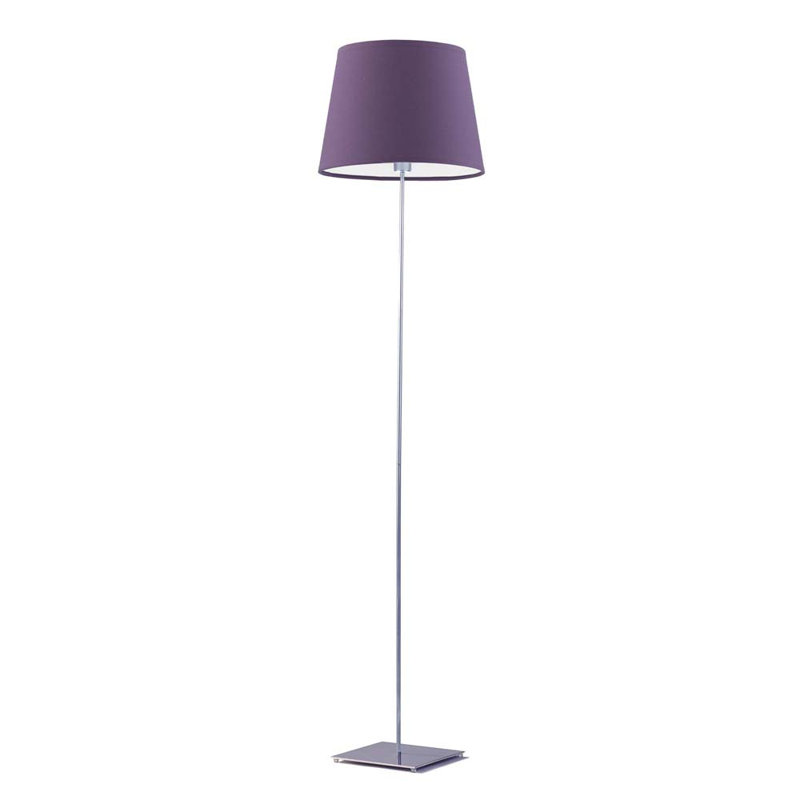 Asauni 162.5cm Traditional Floor Lamp, Silver, Violet