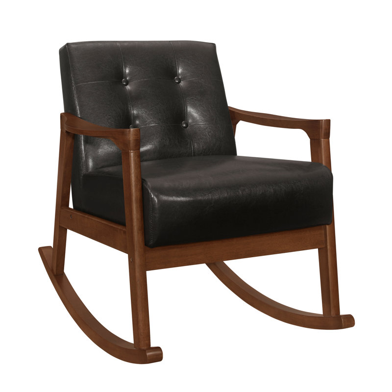 Fauteuil à bascule 1Pc, Brun