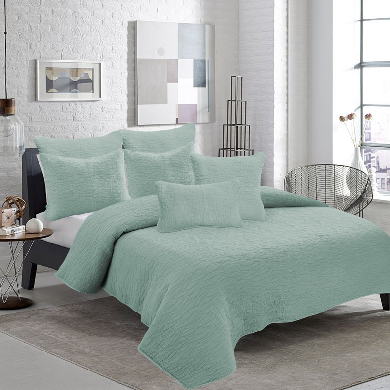 Coussin en coton Carson, Menthe