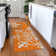 Premium Machine Washable Prisco Orange Rug