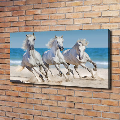 White Horses Beach - Wrapped Canvas Print