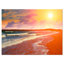 Reproduction de photo sur toile tendue recouvert beach on coucher de soleil modern beach-18296862-33219612