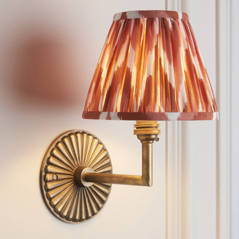 Hoskin Steel Armed Sconce, Orange