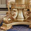 Deluxe Golden Marble Rectangular Dining Table Sets-107276911
