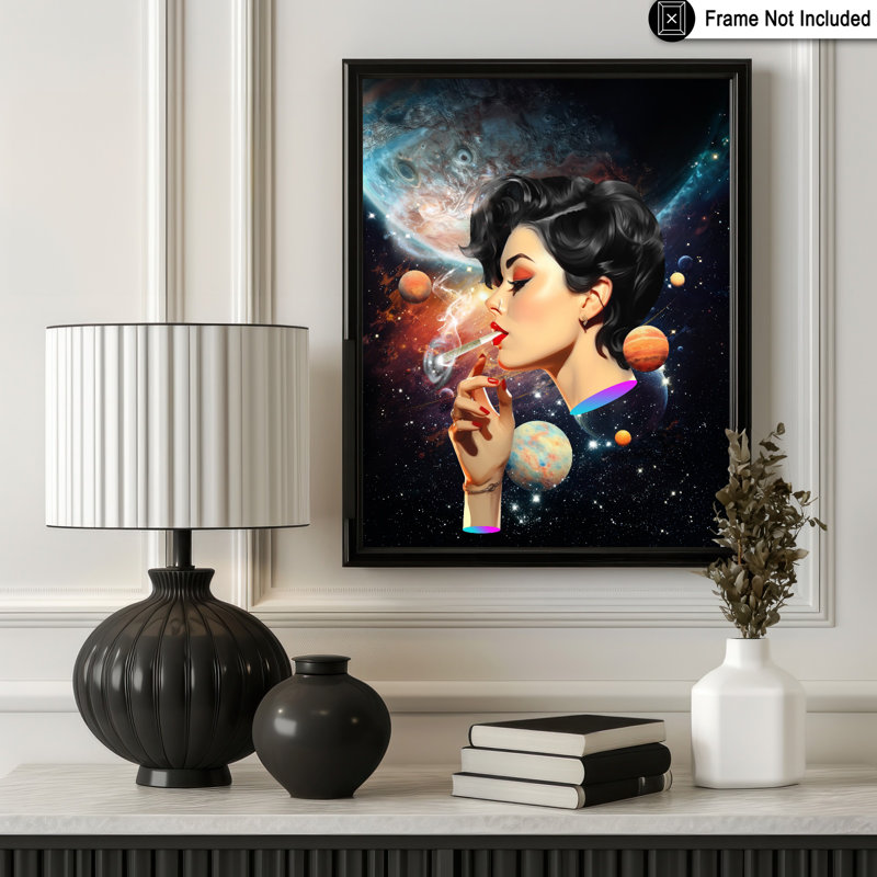 Fumeuse, Sans cadre, Affiche, H 18 po x l 24 po