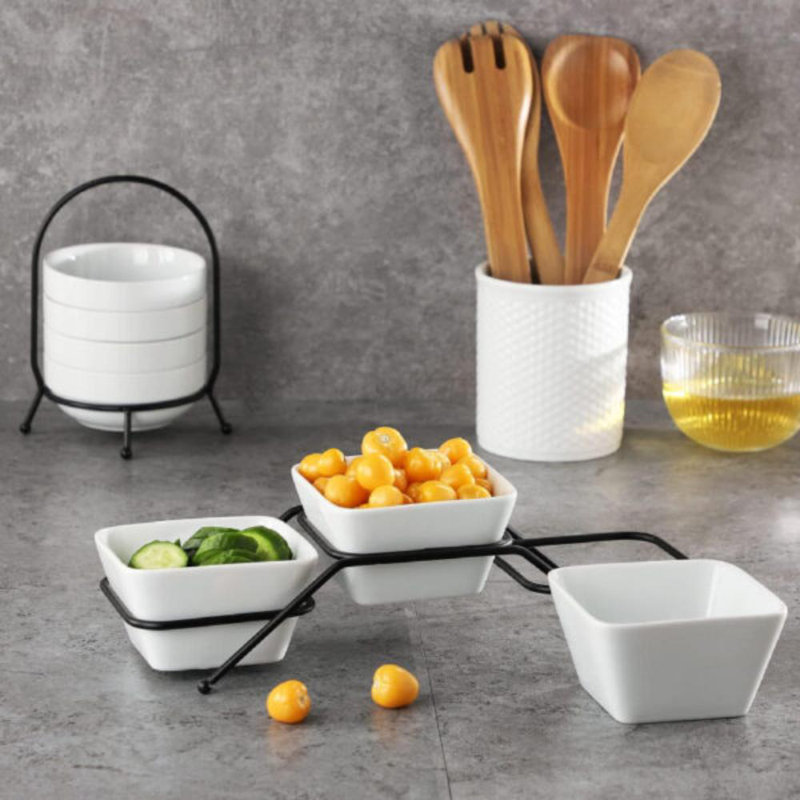 BOLS DE PORCELAINE CHIP ET DIP