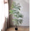 Arbre vert artificiel minimaliste réaliste en pot rond