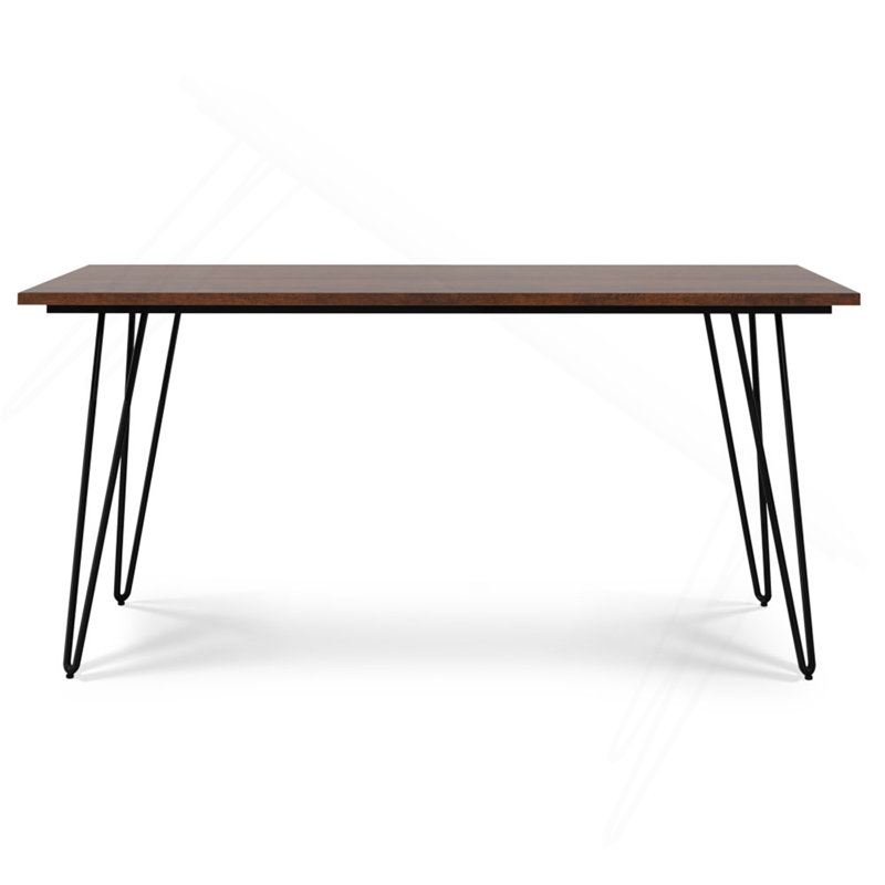 Table de salle à manger Hunter en terre d'ombre brune