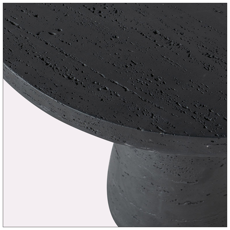 Table de salle à manger 36 po x 36 po Isa, Noir