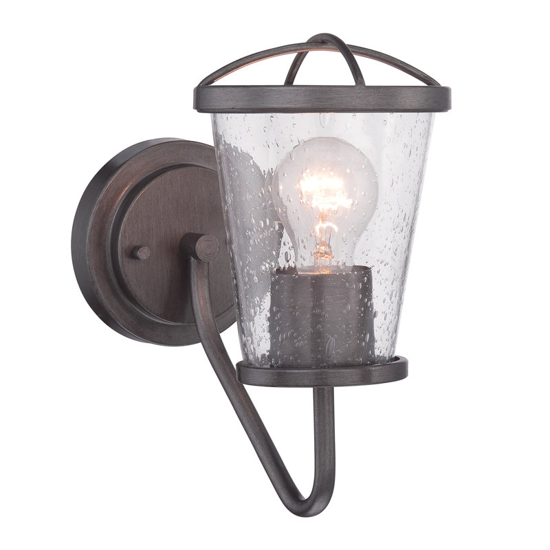 D30898E0028142E299548792A206A6D6 Darby 5.5 In. 1-Light Incandescent Wall Sconce, Weathered Iron