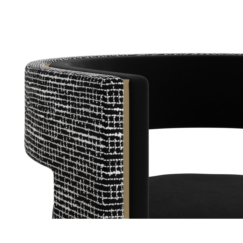 FAUTEUIL ADAMINE POUR LA SALLE À MANGER - NOIR ABBINGTON / NUIT HOBBES - Noir