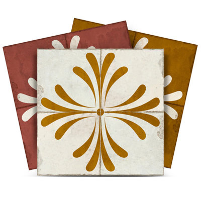 4'' W x 4'' L Vinyl Peel and Stick Mosaic Tile